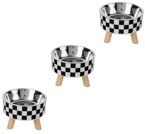 Yardwe Pcs Cat Supply Adorable Pet Bowl Daily Use Cat Food Water Bowl Raised Smooth Surface