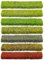 Attuslla D’Herbe Statique, 7 Farbe d'herbe pour Modélisme Miniature Buisson Bandes, Modélisme Ferroviaire Haies en Fleurs pour Le Bricolage Architecture Bâtiment Jardin Paysage