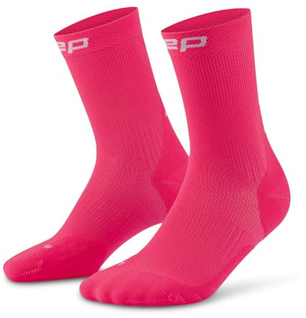 CEP CORE 5.0 MID CUT LAUFSOCKEN DAMEN – Leistungsstarke Kompression Socken Damen mit gezielter Stabilisierung, Air Channels und passgenauem Sitz – Ideale Laufsocken für lange Distanzen
