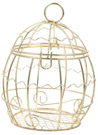 INOOMP Comedero Metálico para Pájaros Alimentador Exterior Redondo Resistente Al Viento Dispositivo De Alimentación De Aves Colgante Decoración De Jardín De Aves