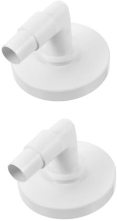 BESPORTBLE 2 Ensembles Écumeur Water Filter ecumoire basine Balai dévidoirs pièces détachées pour Skimmer de Piscine Remplacement de l'adaptateur de Plaque à Vide Plastique Blanche