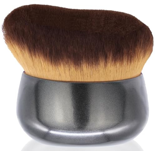 TELAIN Extra Große Body Makeup Bürste – 75 mm Breitkopf Kabuki Pinsel für Selbstbräuner, Bein Makeup & Bronzer, Perfekt für Sonnencreme, Gesicht & Rücken Anwendung(Schwarz)