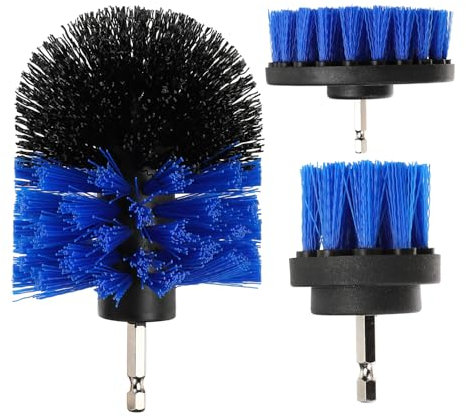 Drill Brush Attachment Drill Brushes for Cleaning Drill Cleaning Brush Set Kit All Purpose Scrubber Brush Drill Attachments for Pool Tile Bathroom Toilet Ceramic Marble