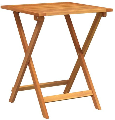 vidaXL Table de Jardin Pliante Carrée 60x60x72 cm Bois Massif Acacia