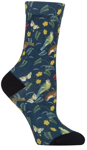 SockShop Socken Damen Mit Lustige Bunte Muster Atmungsaktiv Socken Mit Blumen Motiv Für Frauen