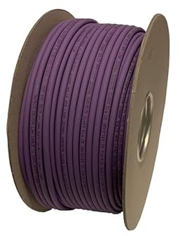 100m Cat6 Solid LSZH Ethernet Data Networking Cable Purple 100% Copper