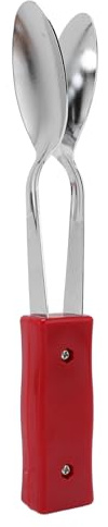 Tissting Musikalische Löffel Percussion Instrument 20cm Edelstahl, Traditionelle Irische Perkussion für Feste und Musikaufführungen