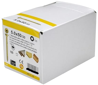 Spanplattenschrauben Konstruktionsschrauben Torx Ø 3,5–6mm Holzschrauben mit ETA (4,0x60mm, 400, stück)