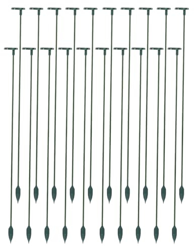 CLISPEED 20 Stück Teiliges Gartenspaliere Rankhilfe für Kletterpflanzen Orchideen Rosen Tomaten Stabiles Gartenpflanzen klettersystem für Topf und Freiland Multifunktionale Pflanzenhalter