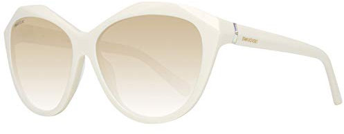 Swarovski SK0136 5825G Sonnenbrille SK0136 25G Schmetterling Sonnenbrille 58, Weiß