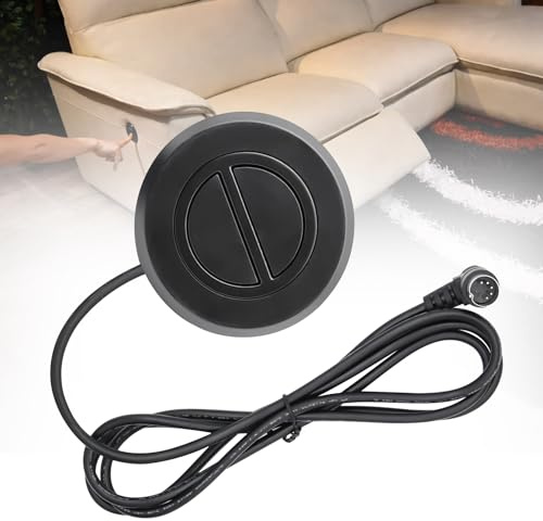 Power Recliner Chair Switching Replacement with 2 Button 5 Pin Plug for Electric Sofa Lift Chair,Round Hand Control Handset Lift Chair Remote Replacement