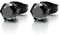 4MM Schwarz Zirkonia, Herren Damen Schwarz Ohr-Stecker Gestüt Ohrringe, Edelstahl, 1 Paar