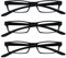The Reading Glasses Company Die Lesebrille Unternehmen Schwarz Nacken-Leser Wert 3er-Pack Herren Damen Federscharniere RRR20-1 +3,50