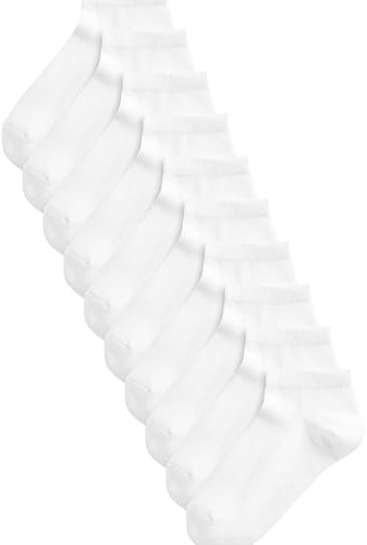 NEXT Jungen Sneakersocken im 10er-Pack Weiß 37-40