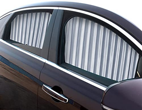 ZATOOTO Parasol Ventana Coche - Cortinas Coche Lateral Magnetica, Cortinillas Boquear los Rayos UV y el Calor, Proporcionar Privacidad, Plata