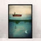 Cathrin Welz-Stein Hochwertiger Kunstdruck Poster Print – Dreamland - Künstlerin A4-210mm x 297mm Badezimmer Deko Bilder Wohnzimmer Poster & Kunstdrucke | Lieferung ohne Rahmen