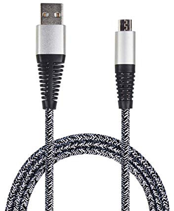 2GO Datenkabel USB - Silber/Micro USB, 1 m