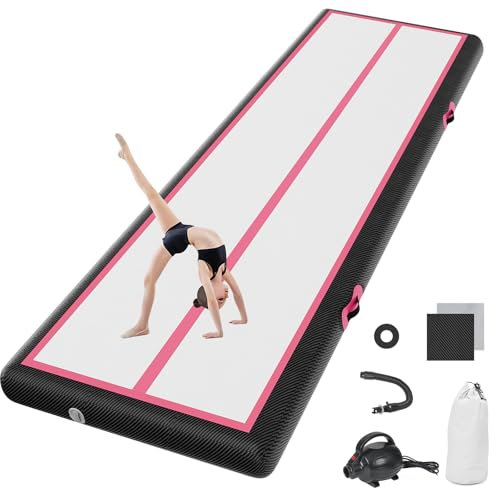 airtrack matte mit elektrischer Luftpumpe 10cm hoch 5M Tumbling Matten Aufblasbare turnmatte Matte gymnastikmatte Yogamatte Camping Trainingsmatte