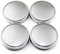 RhinoTuning Lot de 4 cache-moyeux pour enjoliveurs OD 56 mm ID 53 mm - En chrome perlé - Convient pour LE Sedan Golf 18, 1J0 601 171, 1JD 601 171