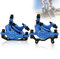 Fahrrad Hydraulische Scheibenbremse Set, HB-100 Mountainbike Aluminiumlegierung vorne und hinten Hydraulische Scheibenbremse für Mountainbike, Rennrad, elektrisches Faltrad (Blau)