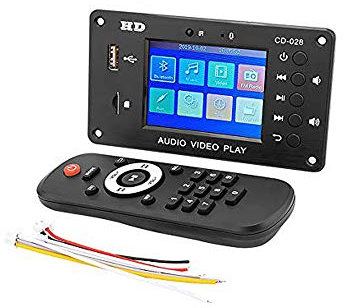 BOOMBOOST Scheda di decodifica MP3 Bluetooth 5.0 Stereo Audio Ricevitore HD Video Player FLAC WAV APE Decodifica Radio FM USB TF Per Amplificatore Auto