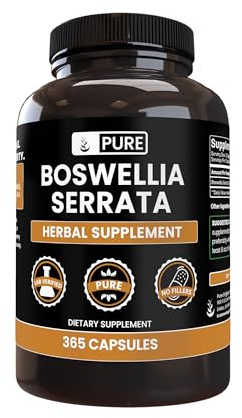 Pure Original Ingredients Boswellia Serrata (365 Capsules) No Magnesium Or Rice Fillers, Always Pure, Lab Verified