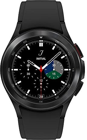Samsung Galaxy Watch4 Classic 4G 42 mm, noir - Montre connectée intelligente, lunette tournante, santé, bien-être, sport, IMC, ECG – Version FR