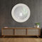 Espejo Redondo de Pared Fabricado en España - Ancho de moldura 10 cm - Acabado Artesanal – Espejo Decorativo Ideal para Salón, Recibidor, Vestidor, Dormitorio y Baño. (Blanco Envejecido, 80x80 cm)