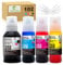 JoyPrinting 102 Ink Replacement for Epson 102 Ink Bottle Refills Compatible with Epson EcoTank ET-2750 ET-2700 ET-2756 ET-2850 ET-2856 ET-2851 ET-3700 ET-3750 ET-4750 ET-4850 ET-4856 (BK/C/M/Y, 4-PK)