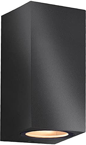 Außenwandleuchte Cube 2-flammig IP44 anthrazit mit LEDVANCE ZigBee Lampe warmweiß dimmbar
