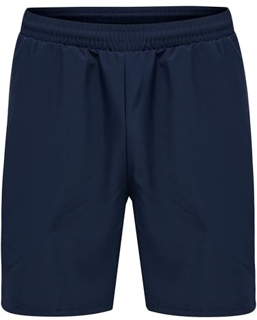 hummel Mens hmlMove Grid Woven Shorts, Blue, Small