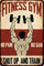 Metall-Blechschild mit Aufschrift Fitness Gym No Pain No Gain Shut Up and Train, Fitnessstudio, Metall-Blechschild, Bar, Pub, Esszimmer, Café, Wanddekoration, Heimdekoration, Kunstposter, Retro,
