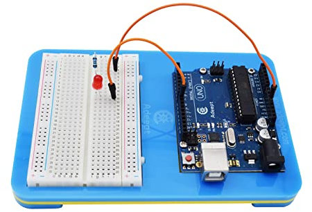 Adeept Acrylic Arduino Holder Breadboard Holder, 2 in 1 Base Plate Case for Arduino UNO