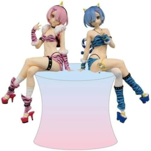 Furyu 125725 Re:Zero Noodle Stopper PVC Figuren REM & RAM 16 cm, Multicolor, Standard