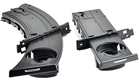MKptopia 1 Paar Getränkehalter für die vordere Mittelkonsole, kompatibel mit B-MW E90, E91, E92, E93 (Kohlefaser)