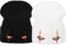 LANLYLGQ 2Stück Beanie Wintermütze Pennywise Scary Eyes Mütze Unisex Herren Damen Strickmütze Stickerei Warmmütze Skimütze