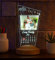 Geschenkelampe Fotogeschenk Personalisierbar mit eigenem Foto und Text in 3D Bilder Led Motiv Lampe gravieren hochzeit Herz (Fotokalender)