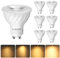 EDISHINE Lampadine LED GU10 Dimmerabile, 5W equivalenti a 50W, 2700K Luce Bianca Caldo, 350 lumen, Angolo Del Fascio Di 38°, basso consumo, adatte per illuminazione a binario, Pacco da 6