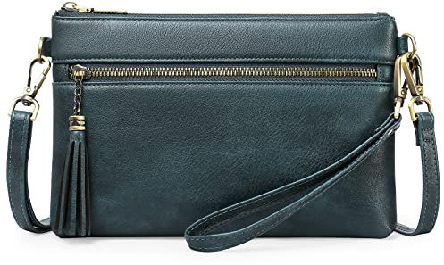 GAEKEAO Umhängetasche Damen Schultertasche damen Klein Handy Umhängetasche,Tasche Damen, RFID Schutz Vegan Leder Geldbörse, Verstellbar Abnehmbar Schultergurt Reißverschluss Crossbody Bag