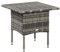 Outsunny Garten Beistelltisch quadratischer Couchtisch aus Harzgeflecht Cosy Chic Stil - 50 x 50 x 47 cm schwarz