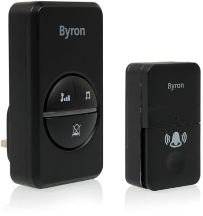 Byron DBY-23452BS Funk-Türklingel Set - Kinetic Energy - Schwarz