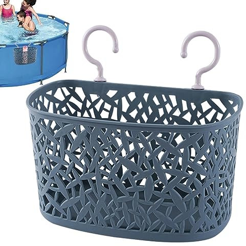 Tsuchiya Poolrand Aufbewahrungskorb | Poolkorb Schwimmbecken Organizer | Pool Getränkehalter Poolspielzeug Aufbewahrung | Pool Hängekorb Schwimmbad Carrie Box Für Frame Pool