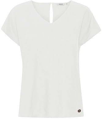 OXMO OXSabine Damen Bluse Tunika Kurzarm