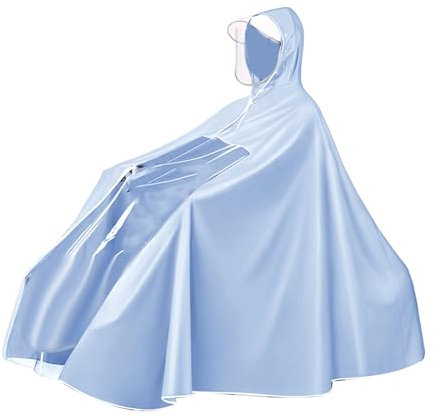 VGEBY Impermeabile Elettrico per Bici, Poncho Antipioggia per Bicicletta, Poncho Antipioggia, (Tipo di Bicicletta 3XL Blu)