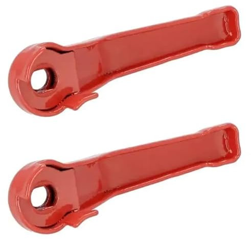cyclingcolors 2x Hebelgriff für kugelhahn rot hebel stahl wasserhahn einhebelgriff Absperrhahn Absperrventil Kugelauslaufhahn, 3/8