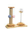 Katzenspielzeug aus Holz Roller, Interaktives Katzenspielzeug, Kratzstamm für Katzen, Interaktives Katzenspielzeug Aus Holz, Katzen Intelligenzspielzeug mit Rotierender Kugel