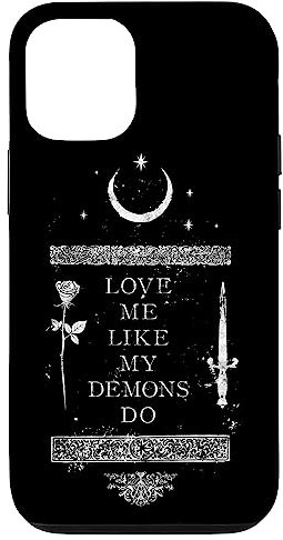 Hülle für iPhone 15 Occult Gothic Grunge Love Me Like My Demons Do Witch Moon