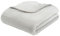 liebling Kuscheldecke Cashmere Feeling 220 x 240 cm, Silber, Premium Sofa Decke, Dicke warme Wohndecke, 500 gr. / m²