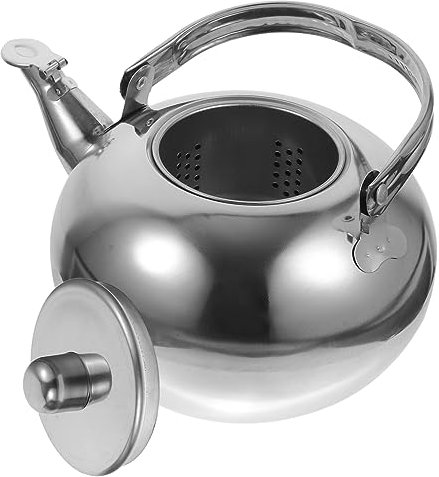 LeGDOr The Office Tetera Cafetera Hervidor Aislado Tetera térmica Cafetera de Acero Inoxidable Jarra de Agua de Vidrio Tetera pequeña con infusor Jugo Filtro de Caldera de Metal Hacer té