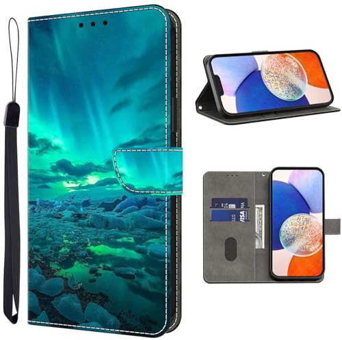 TUOLISG Handyhülle für Xiaomi 12T Pro Hülle,PU Leder Flip Wallet Case Schutzhülle mit Kartenfächer und Standfunktion für Xiaomi 12T Pro/Xiaomi 12T -Astronomie